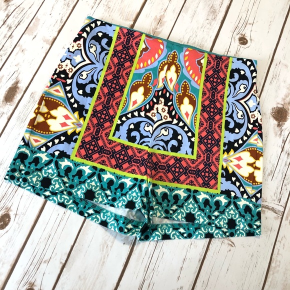 Flying Tomato Pants - Flying Tomatoes / print colorful shorts size M